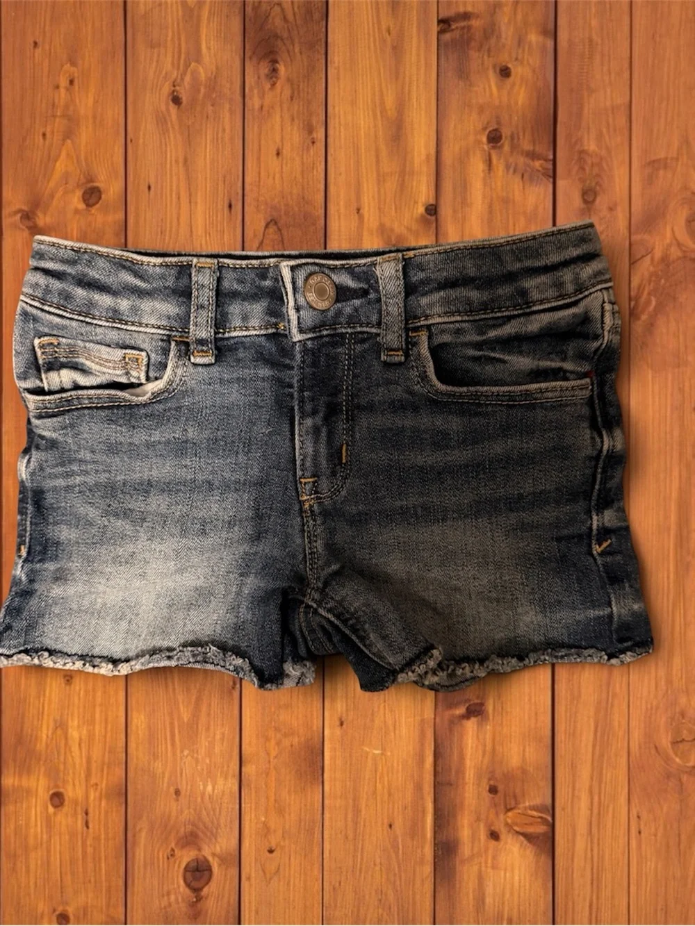 GAP Kids Denim Stretch Shortie Shorts with Adjustable Waistband (7)